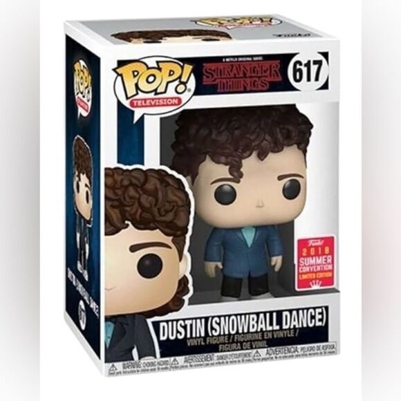 Stranger Things DUSTIN SNOWBALL DANCE Funko Pop Vinyl Figire - Picture 1 of 8